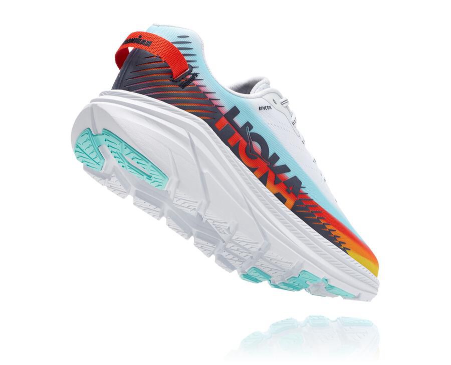 Hoka Australia One One Ironman Rincon 2 - Womens Running Shoes White/Blue - TYBWM-3219